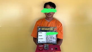 Polsek Kampung Rakyat Ringkus Pengedar Narkoba Saat Transaksi Sabu di Labusel