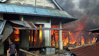 Pasar Baru Serbalawan di Simalungun Terbakar, 140 Kios Dilalap Si Jago Merah