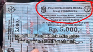 Viral Karcis Parkir Kop Disdik, ‎Dishub Medan: Tidak Ditemukan, Laporkan Bila Pengendara Temukan