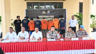 Polres Labusel Ungkap Kasus Curanmor, Amankan 8 Pelaku dan 15 Sepeda Motor