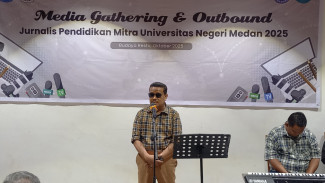 Gelar Media Gathering & Outbound Jurnalis, Pesan Prof Baharuddin: Berikan Masukan untuk Pengembangan Unimed
