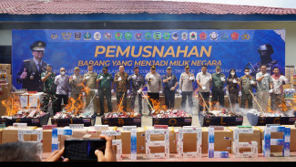 Bea Cukai Sibolga Musnahkan 1,3 Juta Batang Rokok dan MMEA Ilegal Senilai Rp 1,8 Miliar