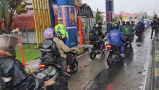 Jalan Medan-Binjai Terendam Banjir, Pengendara Motor Dialihkan Lewat Jalan Tol