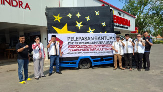 Misi Kemanusiaan Gerindra Sumut Bersama Yayasan Hati Emas Indonesia, Salurkan 10 Ton Bantuan ke Tapteng