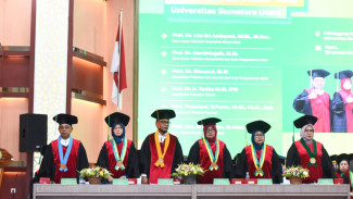 Kukuhkan Enam Guru Besar Tetap, Rektor USU: Berikan Kontribusi Nyata bagi Internasionalisasi Universitas