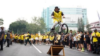 Giliran Medan, Extrajoss Ultimate Ramaikan Ruang Publik dengan Parade Komunitas