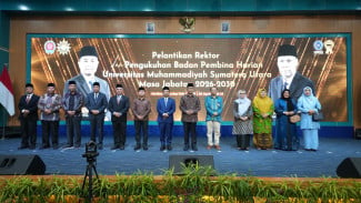 Prof Akrim Resmi Dilantik Sebagai Rektor UMSU, Ketum PP Muhammadiyah: Kita Adalah Khalifah Memikul Tanggungjawab