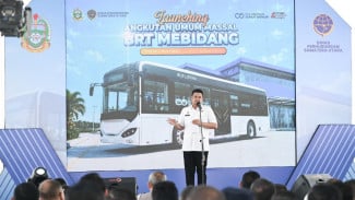 Atasi Kemacetan dengan Integrasi Transportasi Publik, Bobby Nasution Resmikan BRT Mebidang