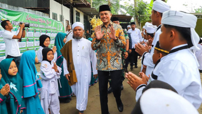 Musa Rajekshah kunjungi Pondok Pesantren Darul Uloom Al Huda Binjai.