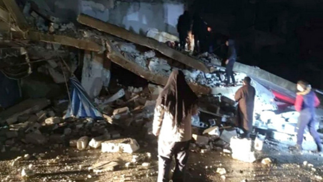 Gempa 7.8 magnitudo di Turki robohkan bangunan di sejumlah provinsi.