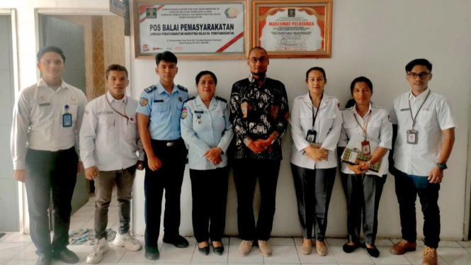 Komisioner KPU Simalungun kunjungi Lapas Narkotika Siantar.