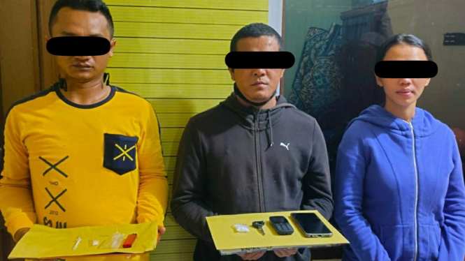 Bripka JBS, bersama HJS dan LA ditangkap Polres Taput.