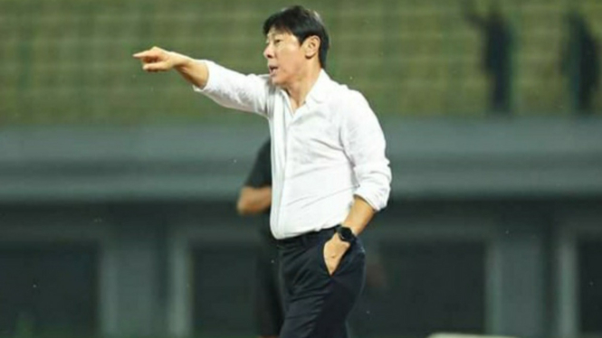 Pelatih Timnas Indonesia, Shin Tae-yong.