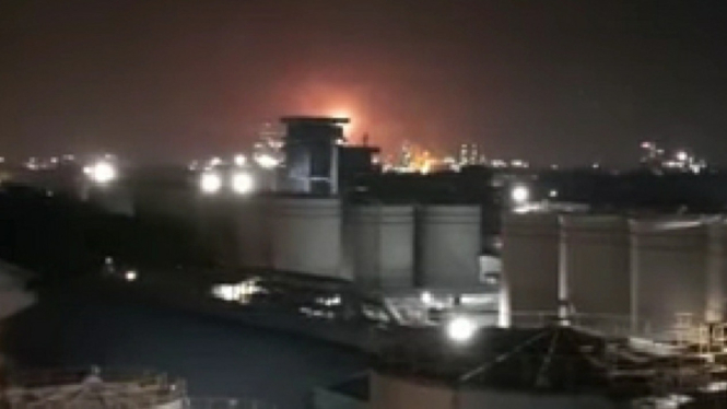 Kebakaran tangki kilang minyak Pertamina Dumai.