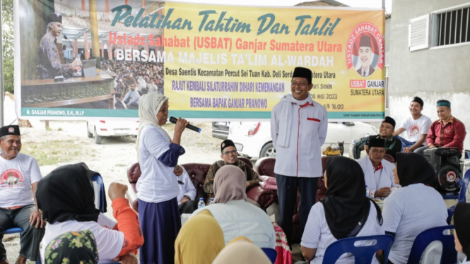 Relawan Usbat Ganjar gelar pelatihan Tahtim dan Tahlil di Deliserdang.
