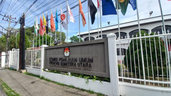 Kantor KPU Provinsi Sumatera Utara.