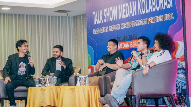 Wali Kota Medan Bobby Nasution talk show bersama Wali Kota Solo, Gibran Rakabuming.