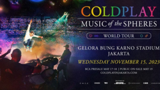 Tiket konser Coldplay.