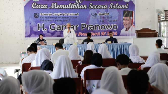 TGS Ganjar Sumut perkuat agama remaja di Langkat agar terhindar dari narkoba.