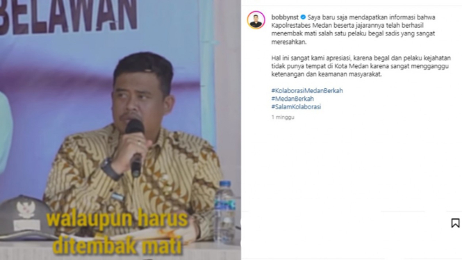 Wali Kota Medan, Bobby Nasution soal begal.