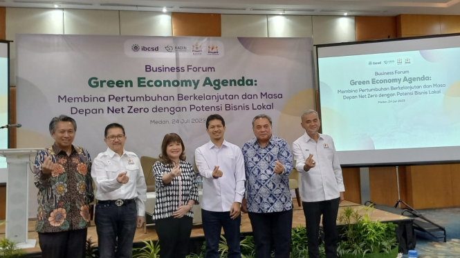 Kadin Indonesia gelar Business Forum Green Economy Agenda.
