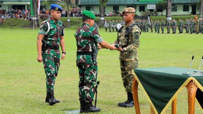Pangdam I/BB Mayjen TNI A Daniel Chardin lantik 500 prajurit Komcad TNI AD.