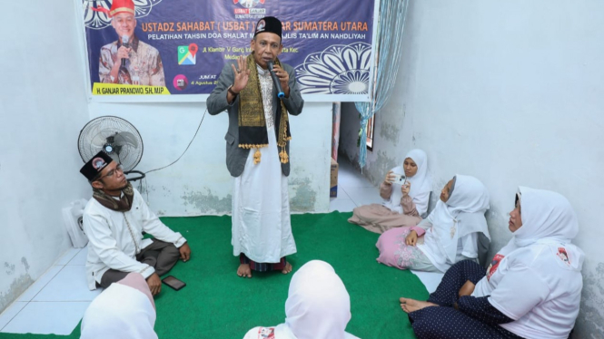 Usbat Ganjar Sumut gelar pelatihan tahsin doa salat mayit.