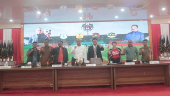 Rapat Match Coordination Meeting turnamen Edy Rahmayadi Cup 2023.