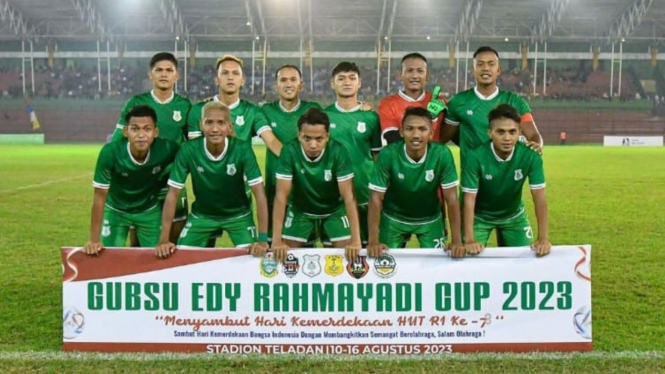 Skuad PSMS Medan di turnamen Edy Rahmayadi Cup 2023.