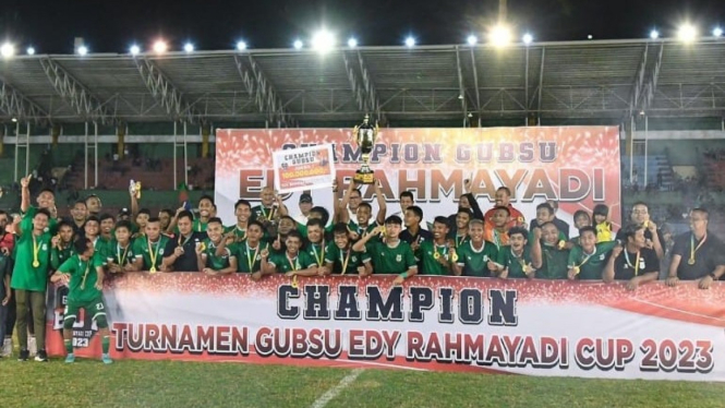 PSMS Medan juara turnamen Edy Rahmayadi Cup 2023.