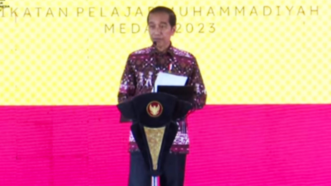 Presiden RI, Jokowi di Muktamar ke-23 IPM di Sumut.