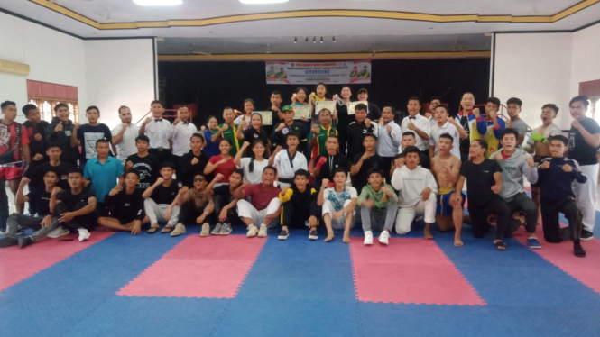 Kontingen cabor kick boxing Porkot Medan 2023.