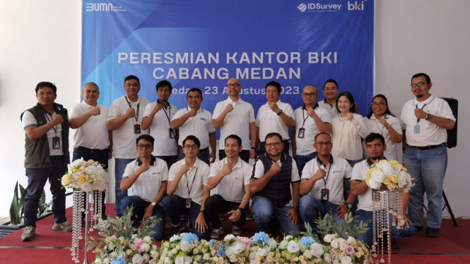 Peresmian kantor cabang baru PT Biro Klasifikasi Indonesia (BKI) di Medan.