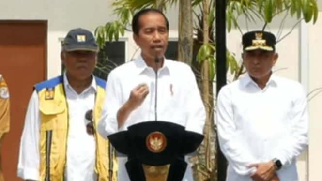Presiden RI, Jokowi resmikan SPAM di Kota Binjai.