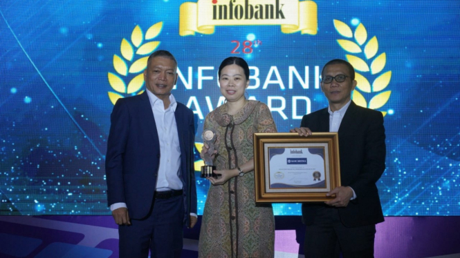 Bank Mestika raih penghargaan Infobank Award 2023.