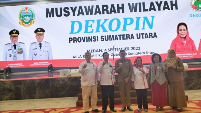 Siti Aminah Br Perangin-angin terpilih sebagai Ketua Dekopin Sumut secara aklamasi.