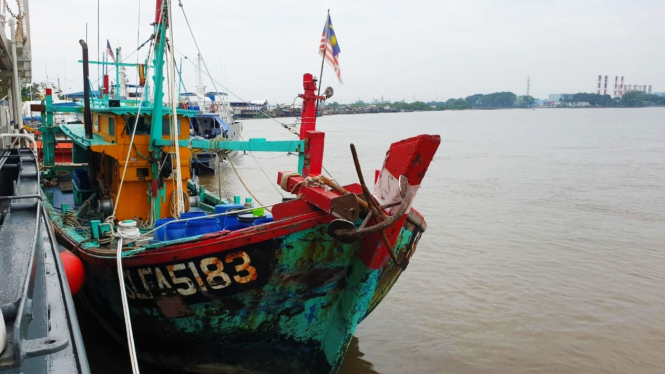 Kapal berbendera Malaysia diamankan dari perairan Selat Malaka