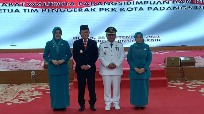 Pj Gubernur Sumut, Hassanudin melantik Pj Wali Kota Padangsidimpuan, Letnan Dalimunthe.