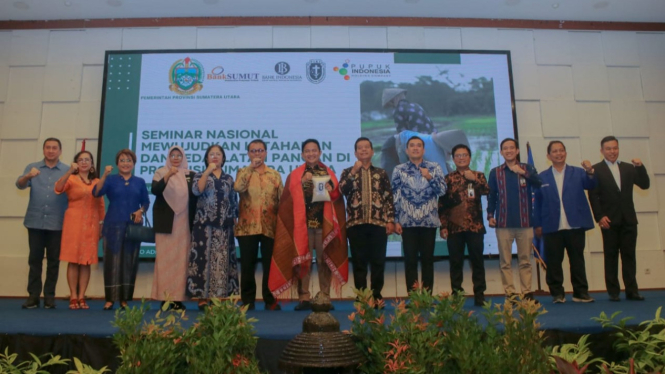 Pj Gubernur Sumut, Hassanudin menjadi narasumber Seminar Nasional Ketahanan Pangan digelar PIKI Sumut.