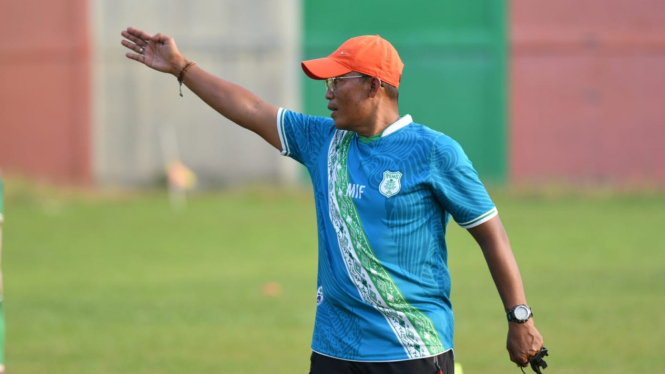 Pelatih PSMS, Miftahudin Mukson.