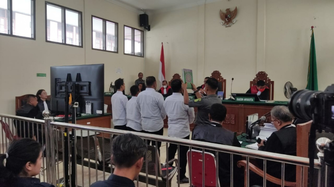 Saksi korban sidang TPPO Bupati Langkat Nonaktif Terbit Rencana Perangin-angin di PN Stabat.