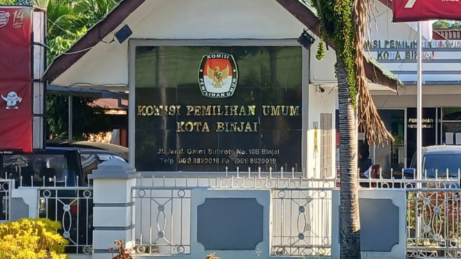 Kantor KPU Kota Binjai.