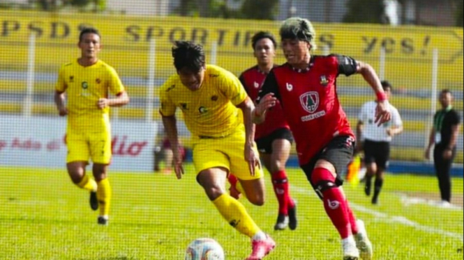 Laga Sada Sumut vs Sriwijaya FC di Stadion Baharoeddin Siregar.