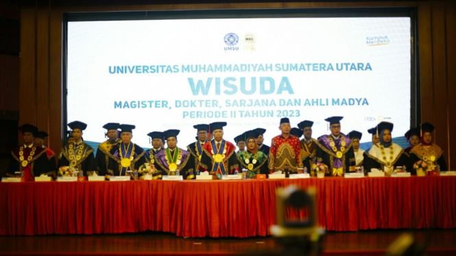 UMSU gelar wisuda diikuti 2.566 lulusan.