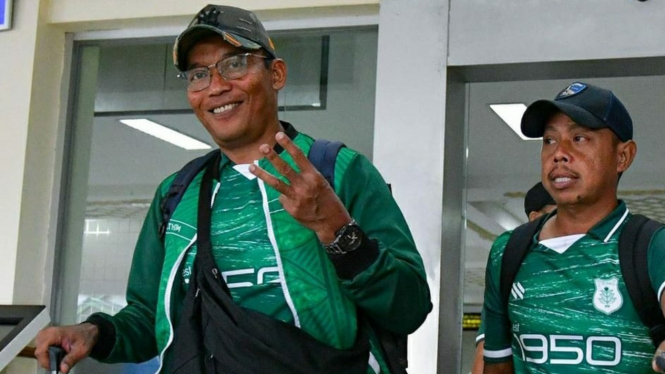 Pelatih PSMS Medan, Miftahudin Mukson.