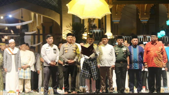 Deklarasi Pemilu Damai Sumut 2024 di Istana Maimun.