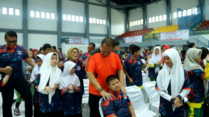 Sebanyak 300 siswa SLB mengikuti Festival Olahraga Disabilitas di Medan.