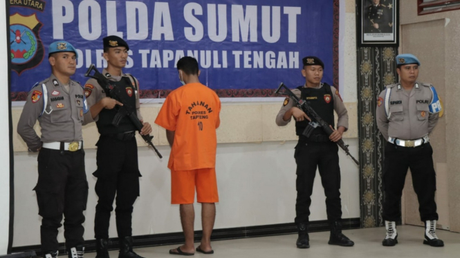 Tersangka HCP, pelaku pencabulan anak di Tapteng ditangkap.