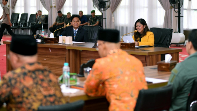 Pj Gubernur Sumut, Hassanudin, menerima kunjungan kerja reses Komisi I DPR RI.