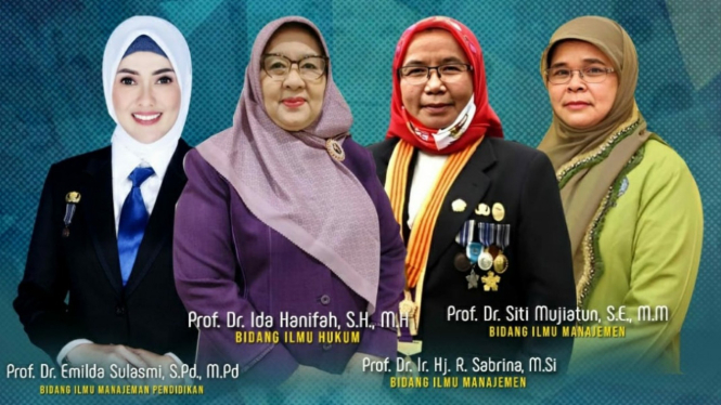 4 Wanita Hebat UMSU dikukuhkan sebagai Guru Besar.